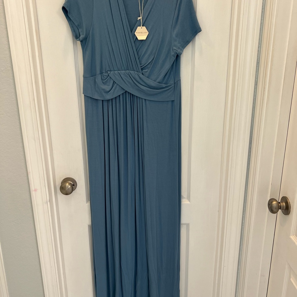 Pinkblush Soft Blue Maxi Dress